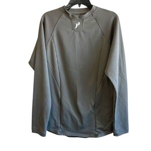 1st Phorm Men’s Sage Green Thermal Knit Pullover Long Sleeve Outdoor Hiking Gym